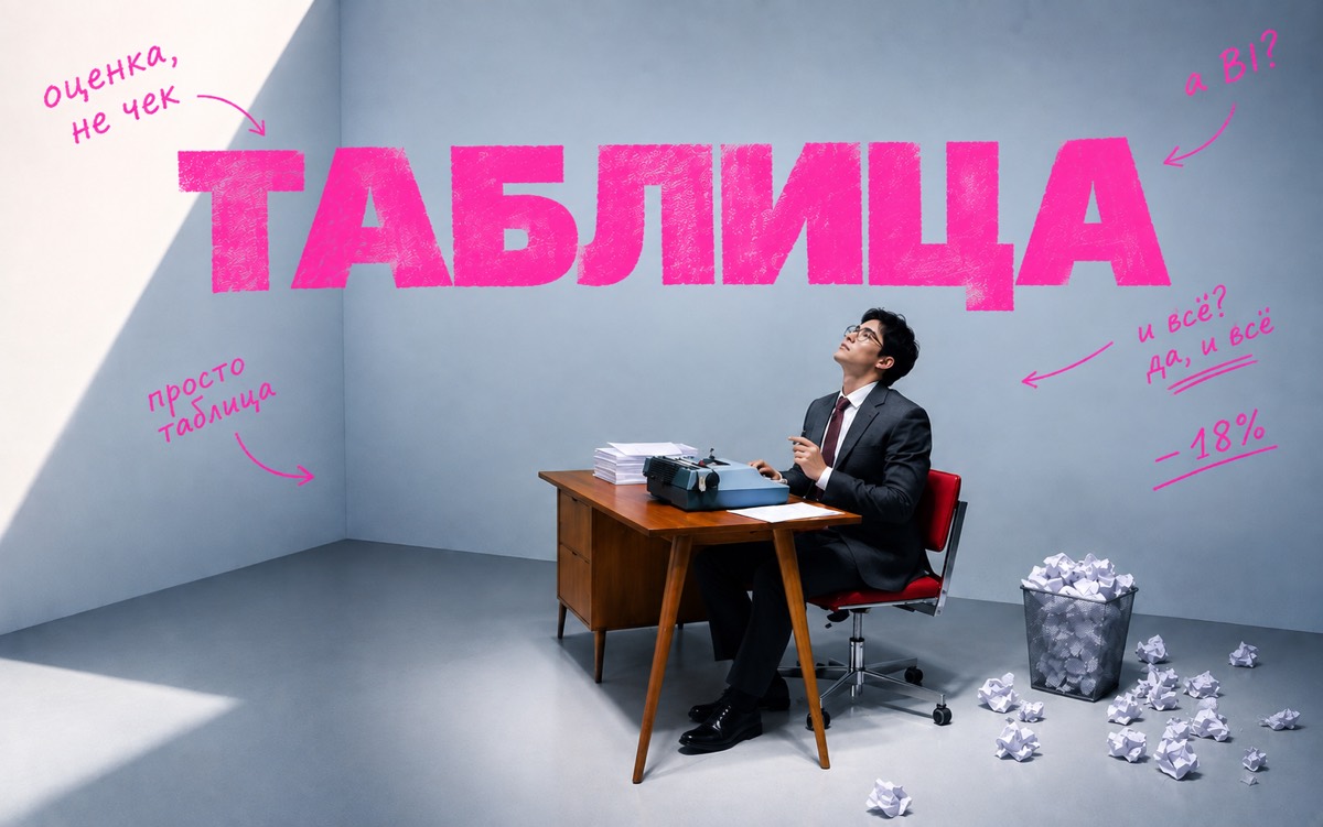 Таблица против закупок